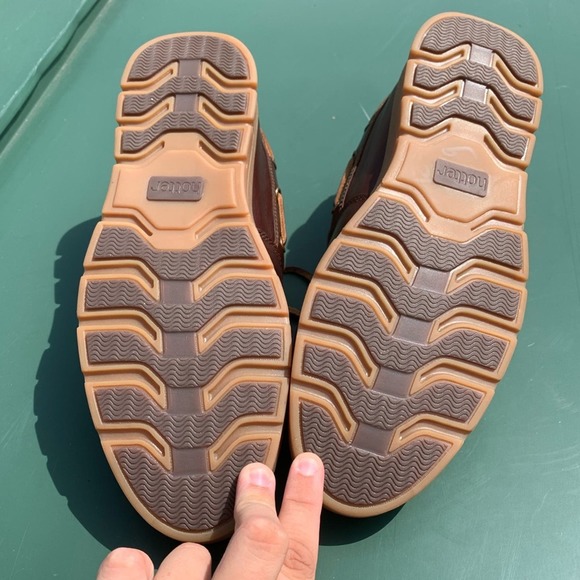 Men’s Hotter Ortholite leather lace up boat shoes - Picture 6 of 12